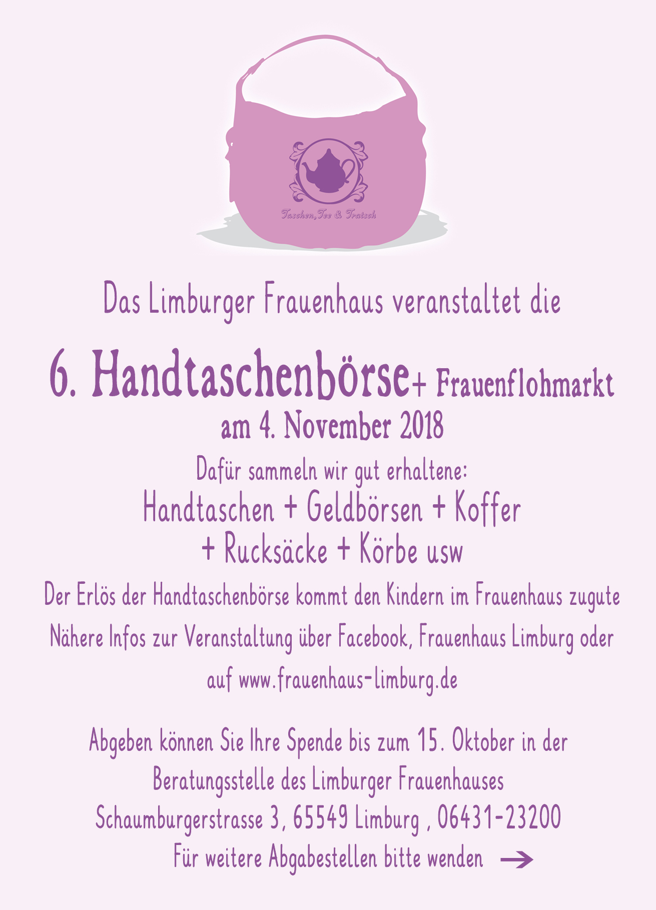 Flyer Handtaschenbörse 2018