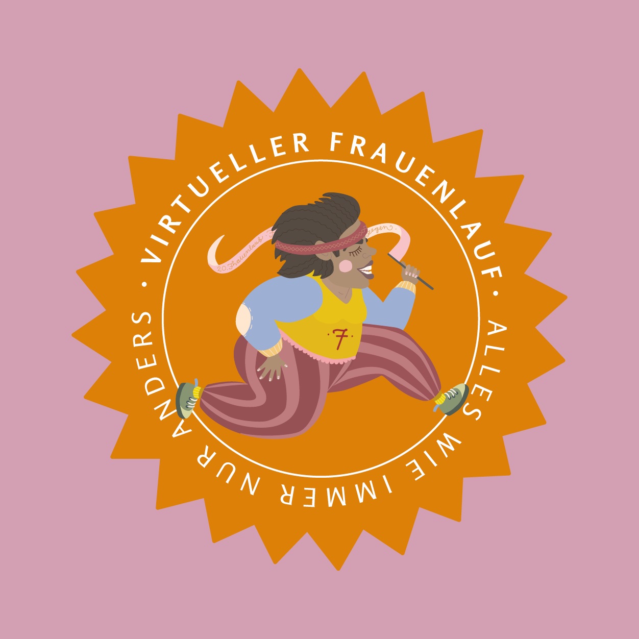 STICKER 100x100 FRAUENLAUF 20200609